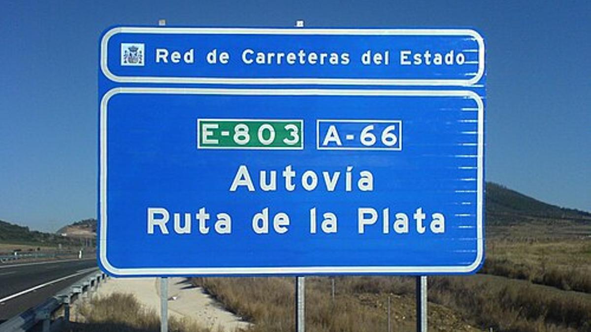 Tramo autovía A-66 Ruta de la Plata.