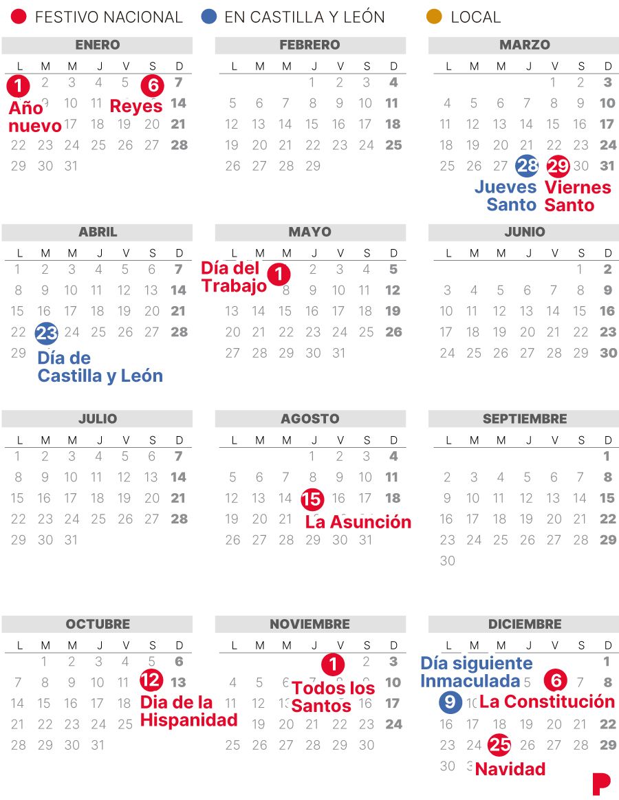 Calendario Laboral CastillaYLeon 2024