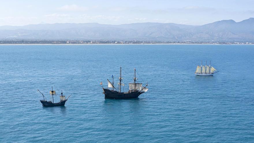 Tres barcos históricos visitan el Muelle Dos de Málaga esta semana