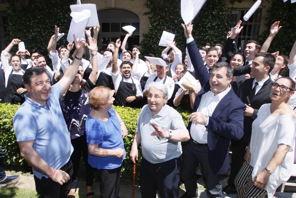 Els germans Roca celebren al Celler el reconeixement com a segon millor restaurant del món