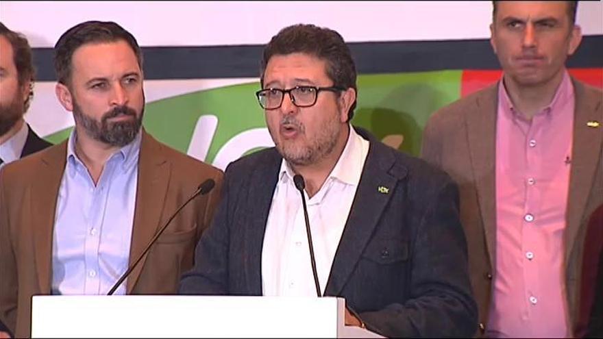 Abascal dice que los resultados de Vox en Andalucía son un anticipo