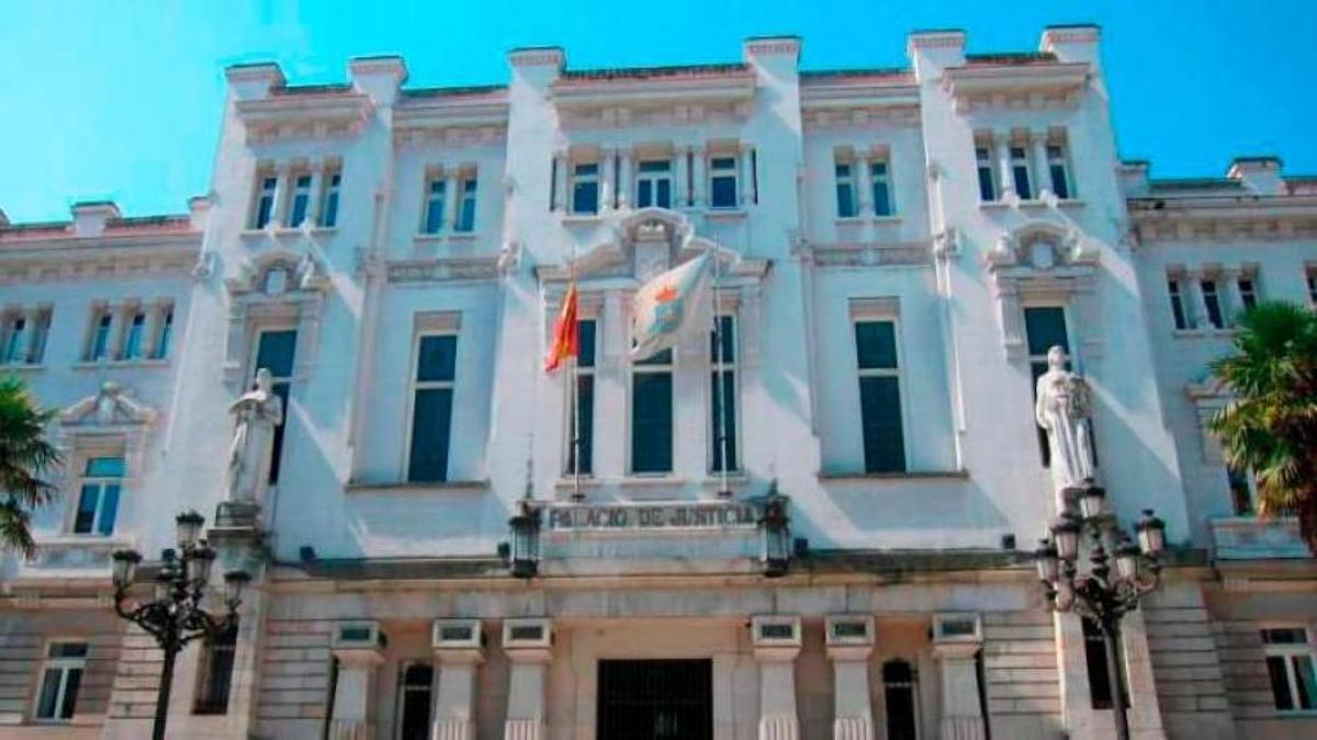 Fachada del Tribunal Superior de Xustiza de Galicia.
