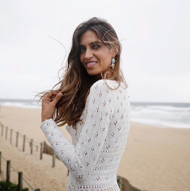 Sara Carbonero con vestido de croché