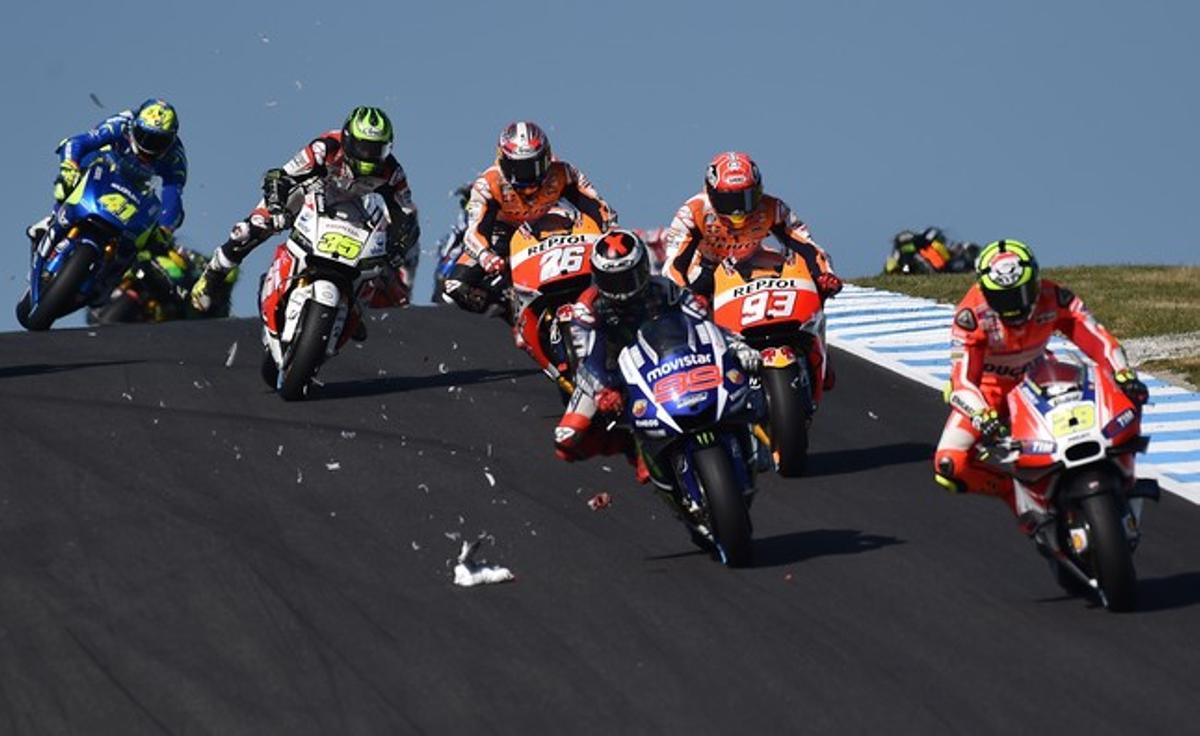 Las imágenes  del GP de Australia de motociclismo