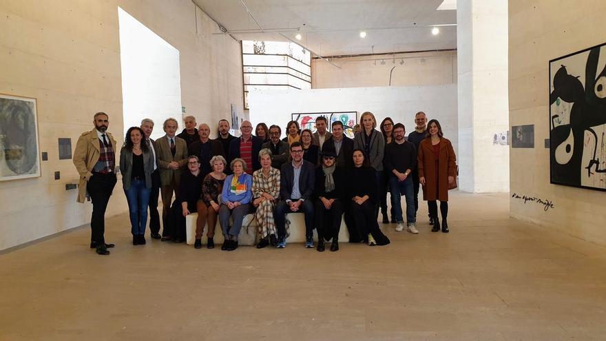 Reunión del patronato de la Fundació Miró en Mallorca.