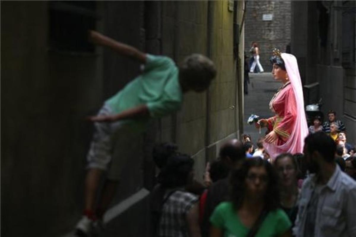 La cavalcada de la Mercè. La cavalcada de la Mercè.