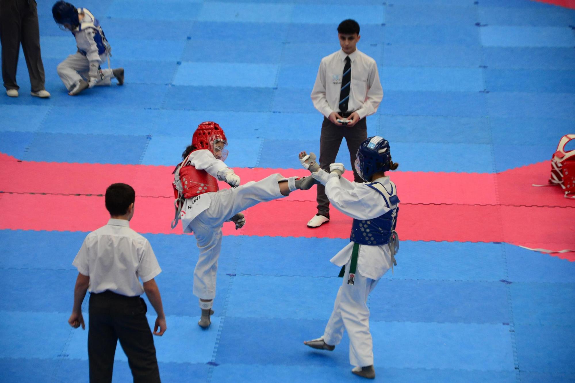 El Campeonato Gallego de Promesas y Veteranos llena O Gatañal de aficionados al taekwondo