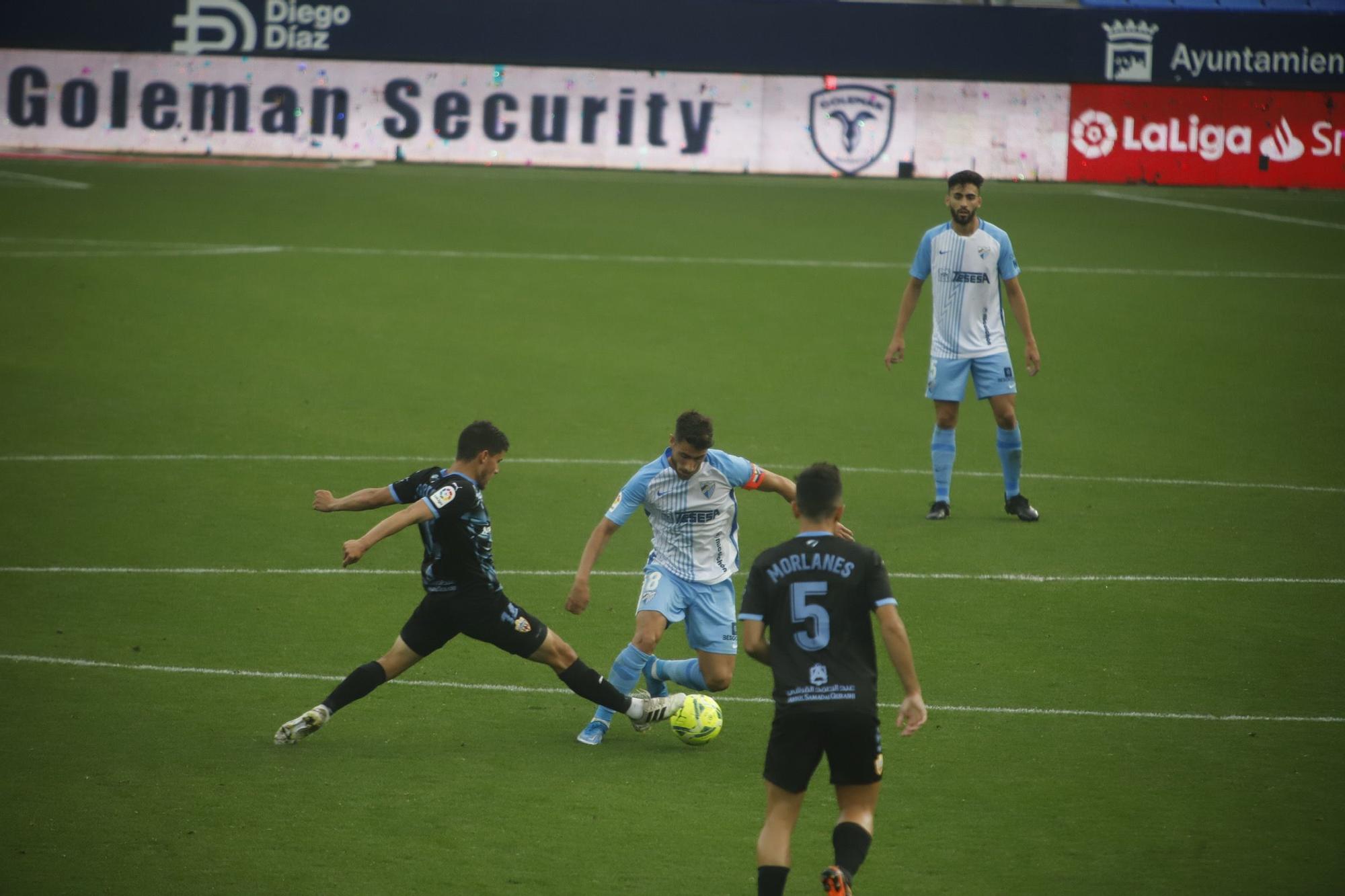 Partido de la Liga Smartbank entre el Málaga CF y el Almería