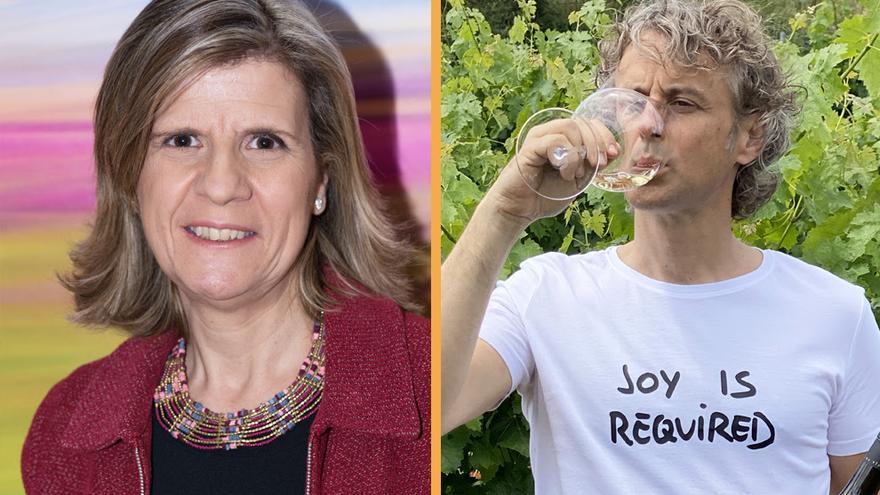 Eva Bach a l&#039;esqeurra i Joan Soler a la dreta