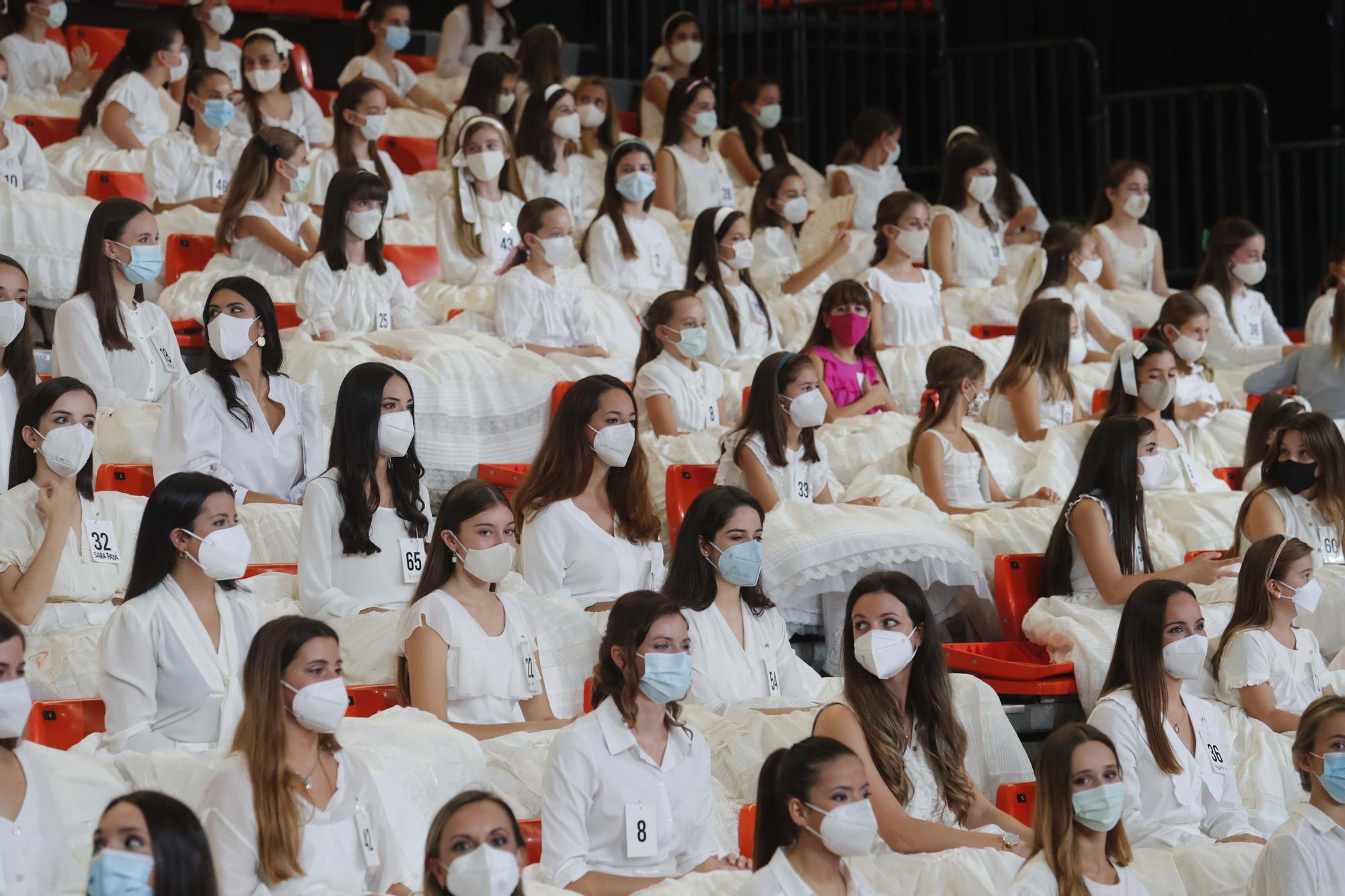 Ensayo de la elección de candidatas a falleras mayores y cortes 2022 en la Fonteta