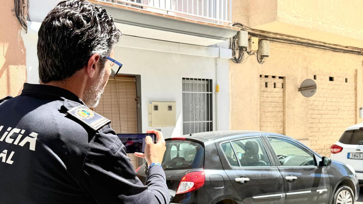 Camara móvil con lector OCR enun control a pie.