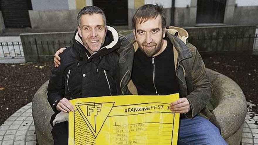 Roi Grobas y Pablo Cubeiro, directores del Fanzine Fest.