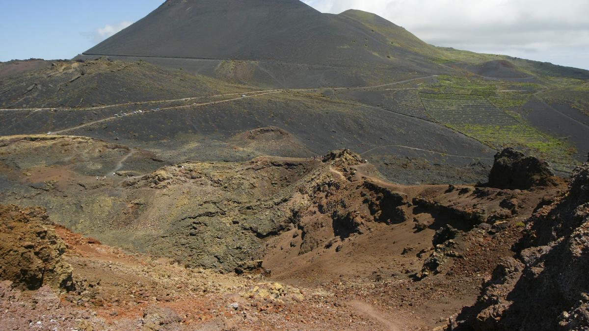 Vista general de Cumbre Vieja, zona de La Palma donde se están registrando los movimientos sísimicos.