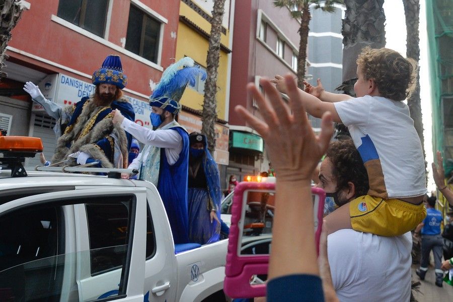 Caravana de los Reyes Magos en la capital grancanaria