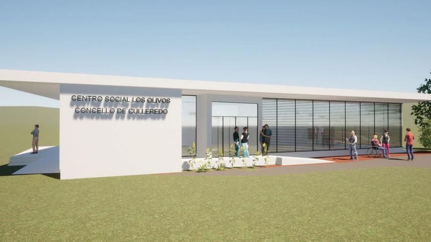Recreación del centro social proyectado en Orro-Vallesur, en 2023.
