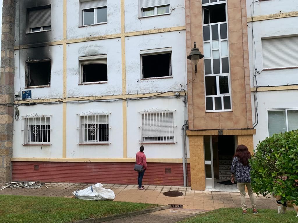 Muere en Avilés una mujer de 66 años en el incendio de su vivienda
