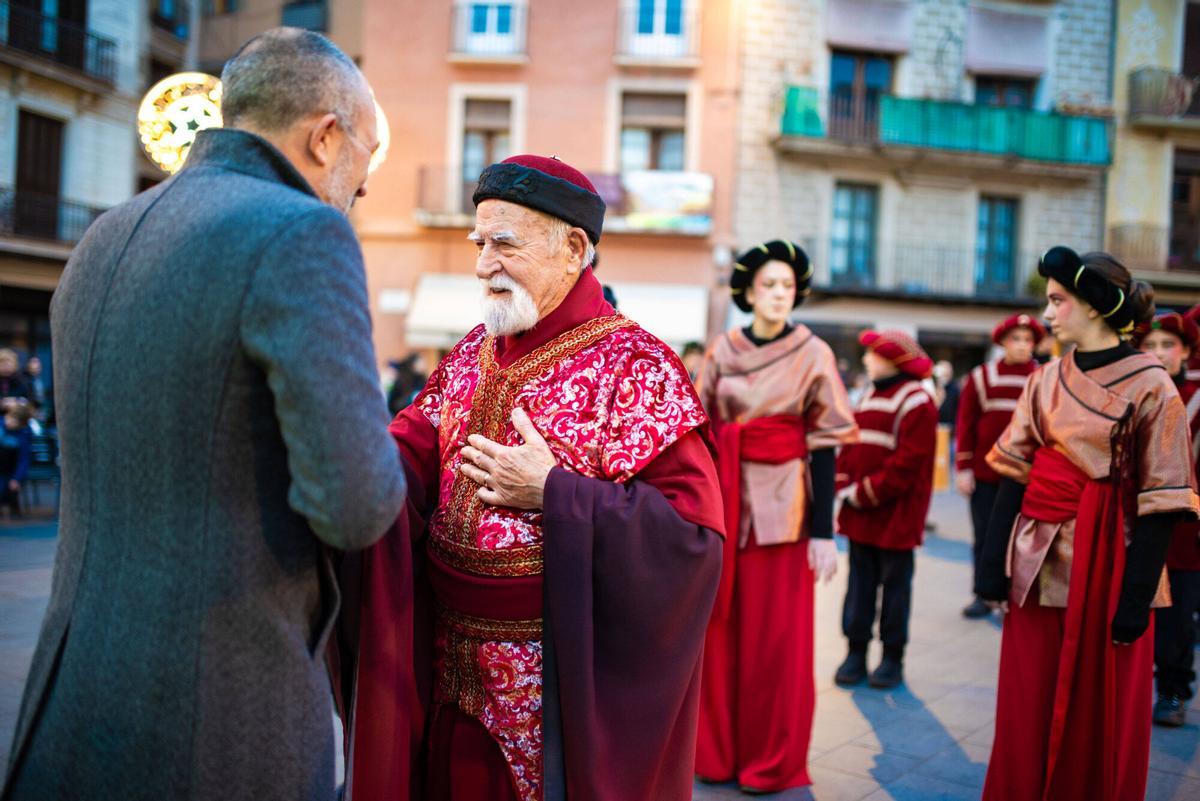 Així ha estat l'arribada del Príncep Assuan a Manresa