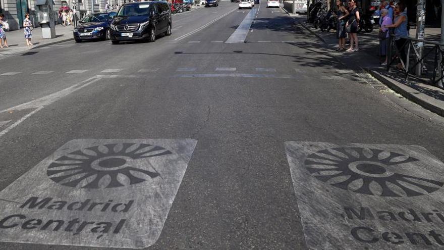 Una calle del centro de Madrid.