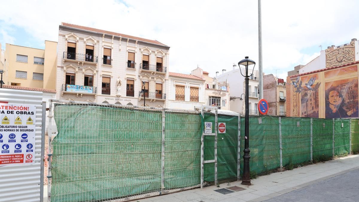 Un solar en el Casco Histórico de Cartagena.