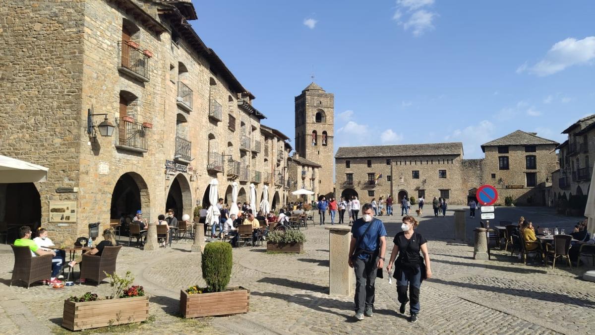 Aínsa, durante la pandemia del coronavirus.