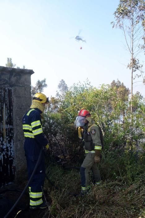 Incendios forestales en Vilagarcía y Catoira