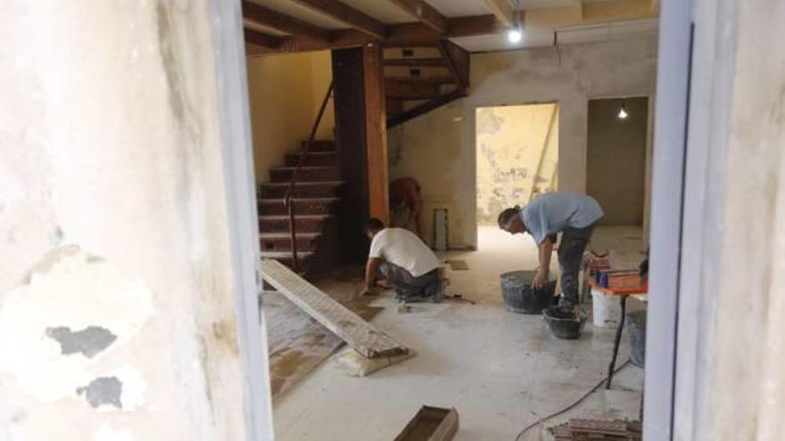 Las obras que se están realizando en la casa anexa a La Calahorra.