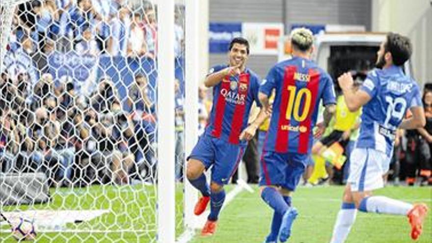 Messi y Suárez esfuman la ilusión del Leganés con goles