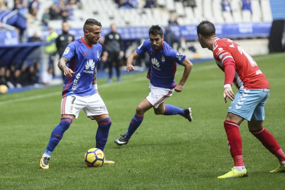 El partido entre el Oviedo y el Lugo, en imágenes