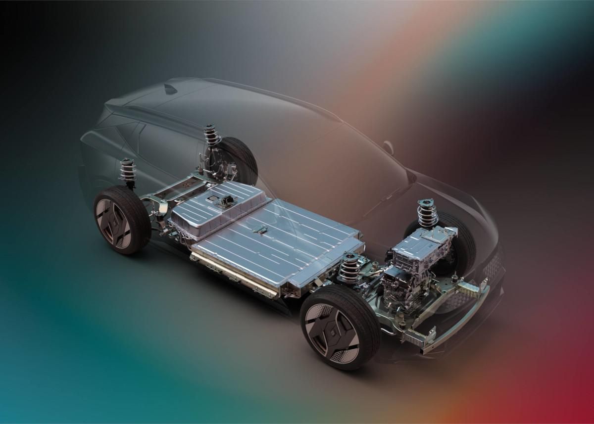 Estructura interna del Renault Scenic eléctrico