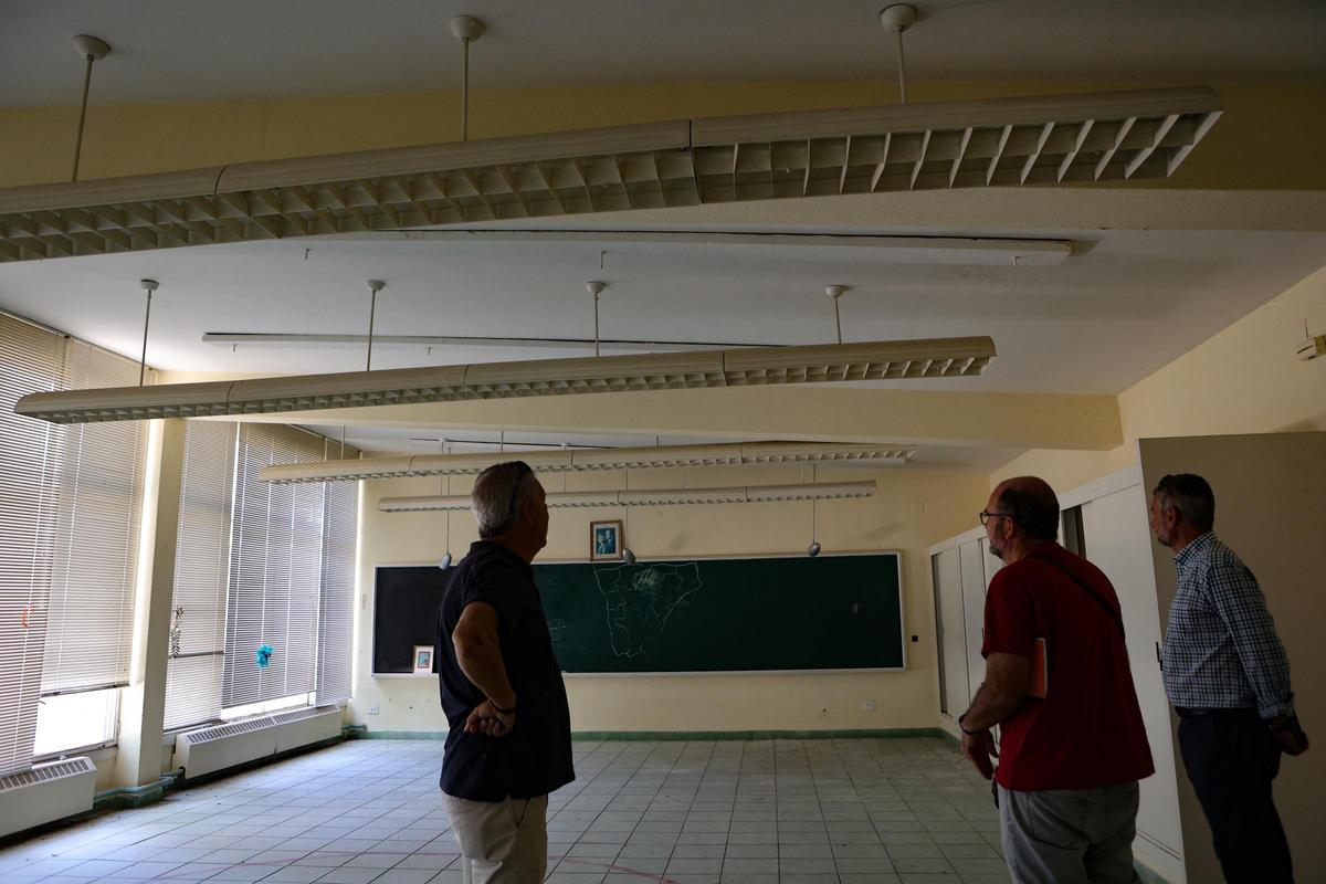 El colegio, en estado de abandono