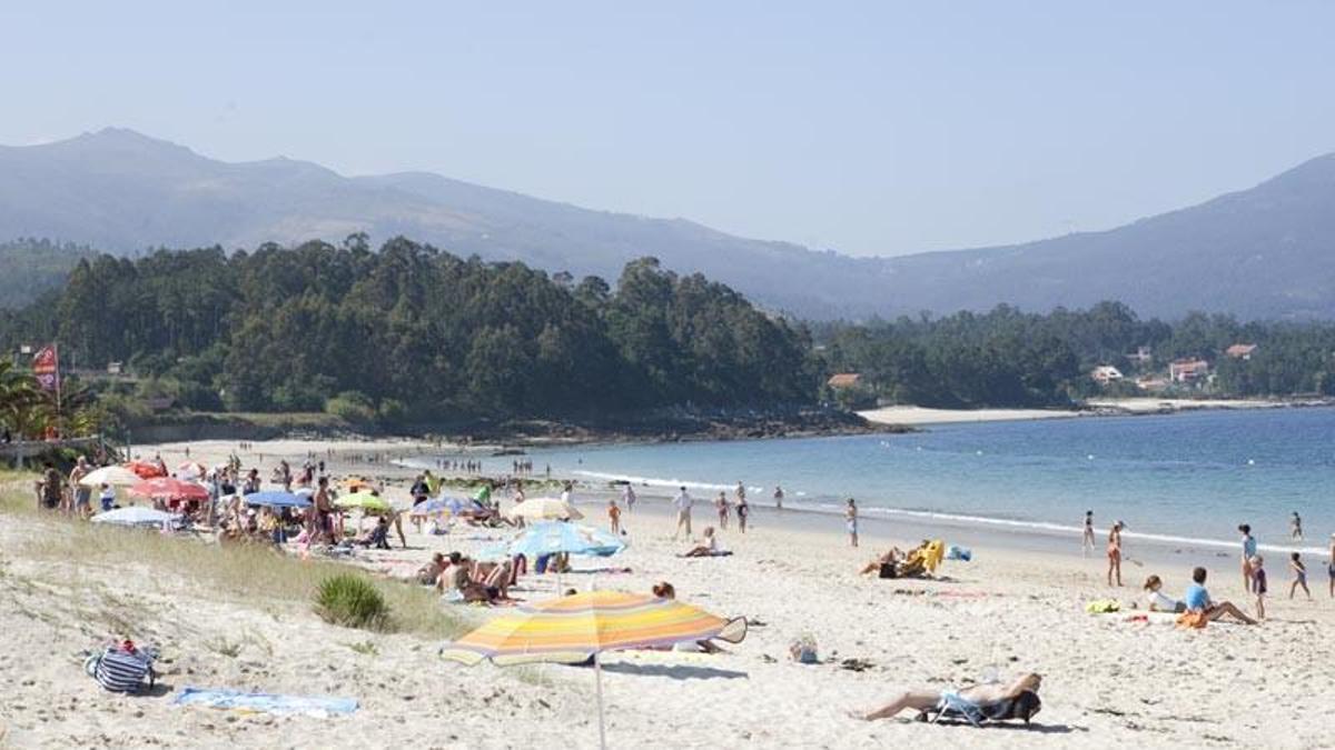 Playa de Coira en Portosín