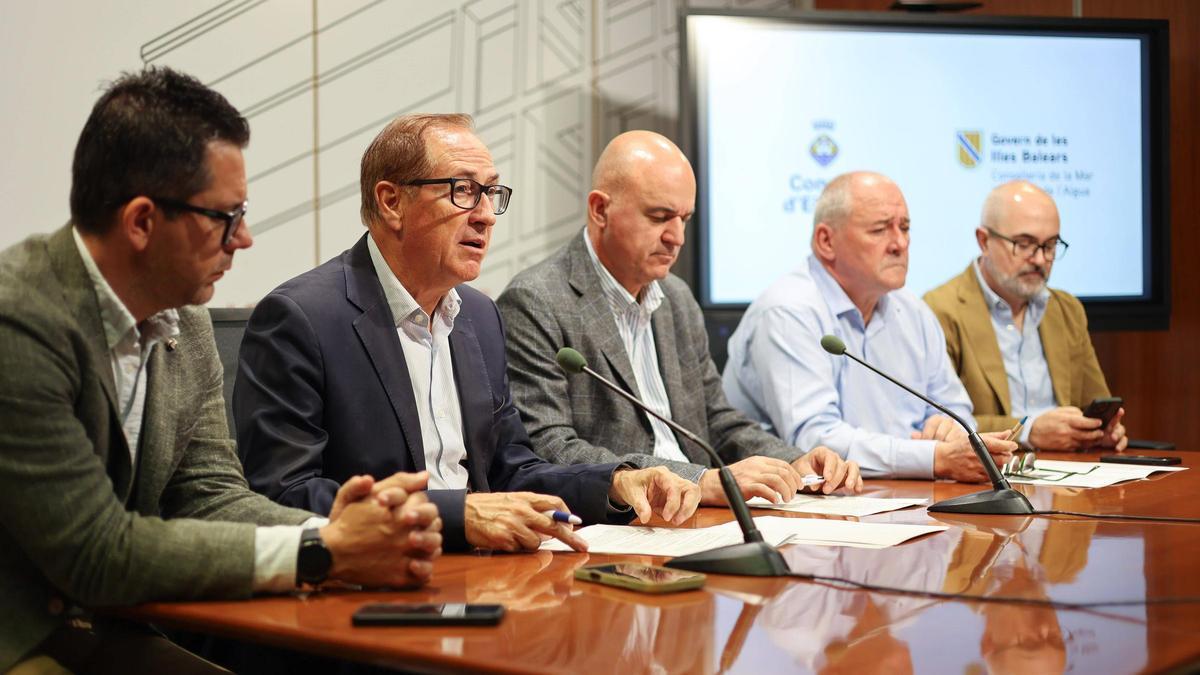 Un momento de la rueda de prensa, celebrada en el Consell de Ibiza.