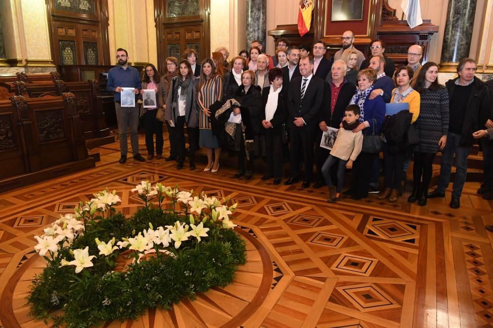 Homenaje a víctimas coruñesas del Holocausto nazi