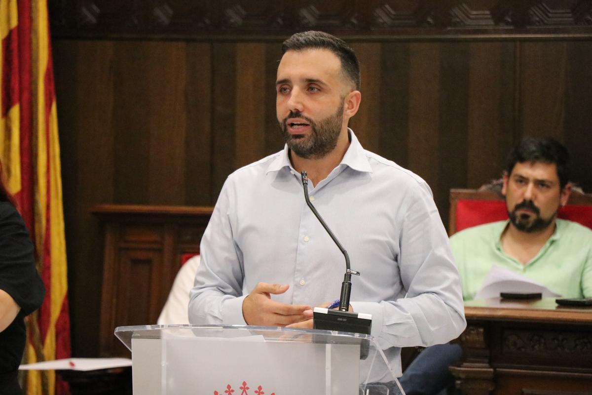 El alcalde, Darío Moreno, en su intervención.