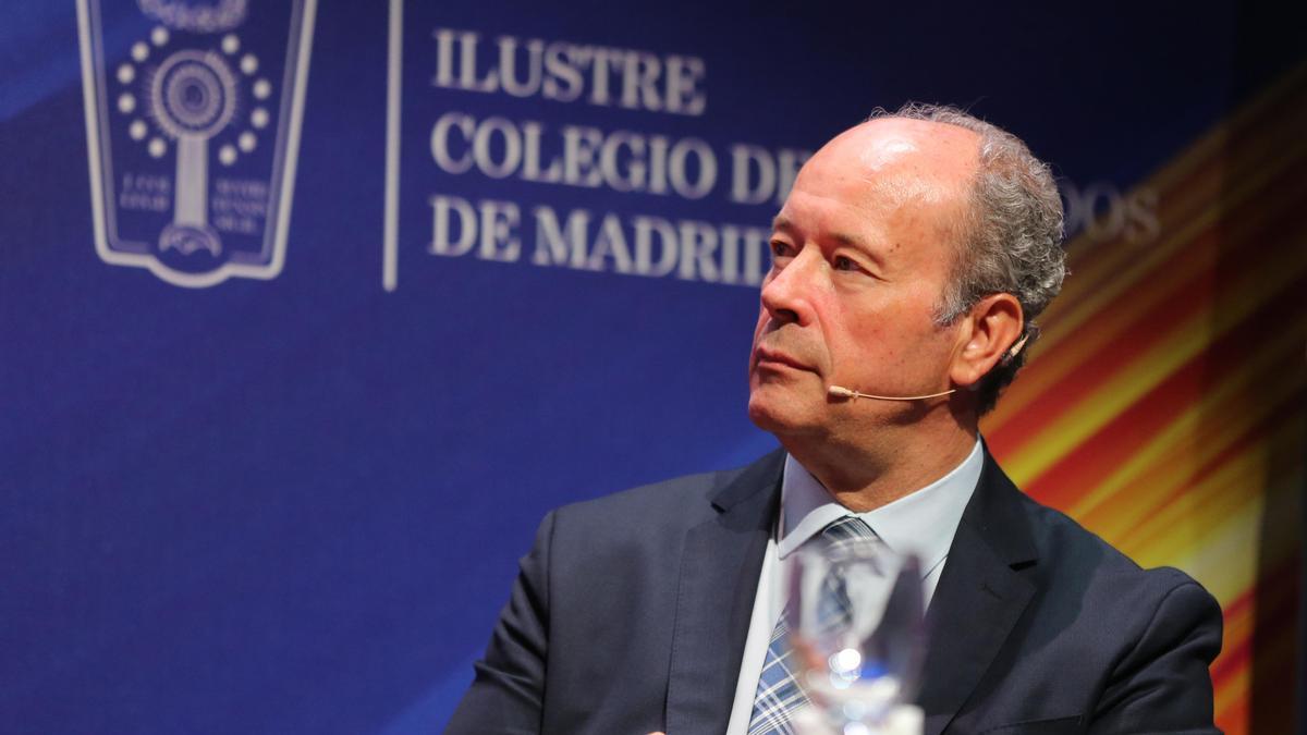 Archivo - El magistrado y exministro de Justicia Juan Carlos Campo durante la clausura los actos de la semana conmemorativa del 425 aniversario del Colegio de la Abogacía de Madrid (ICAM), en IE University, a 17 de junio de 2022, en Madrid (España).