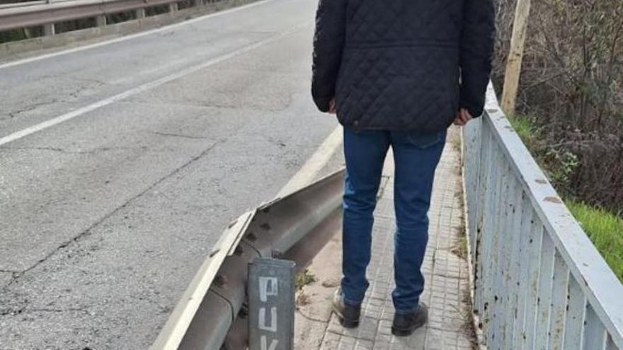 Lamentable estat de la via pública a Manresa entre el pont de Sant Francesc i la Catalana