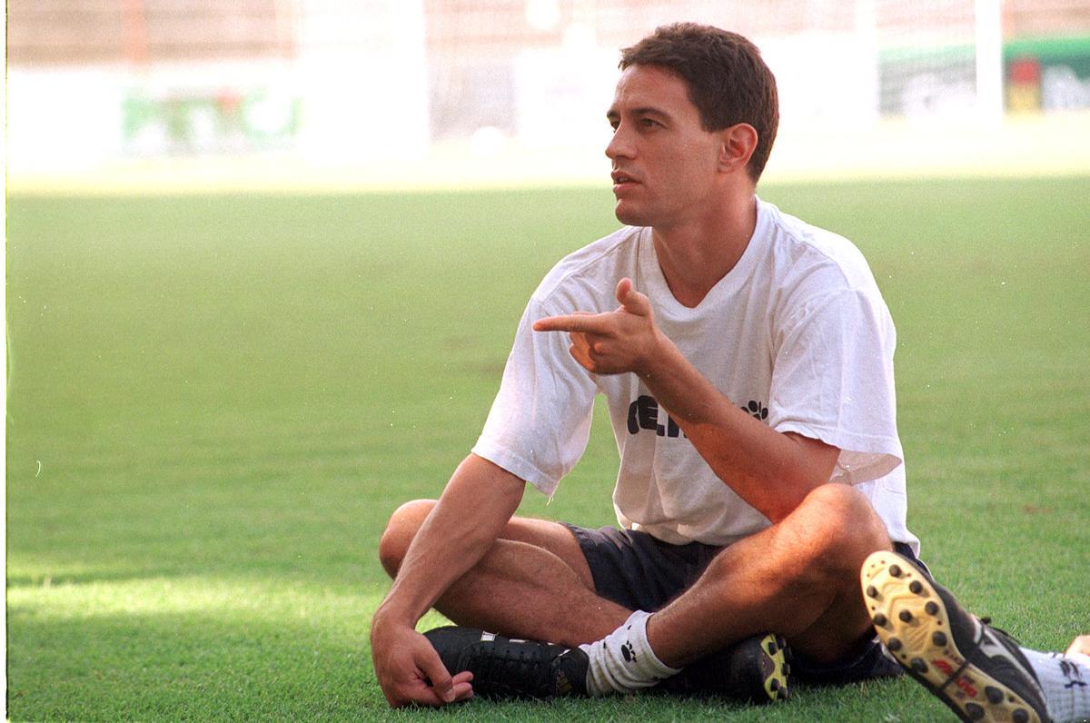 Jordi Grabulosa, encara de jugador amb l'Hospitalet.