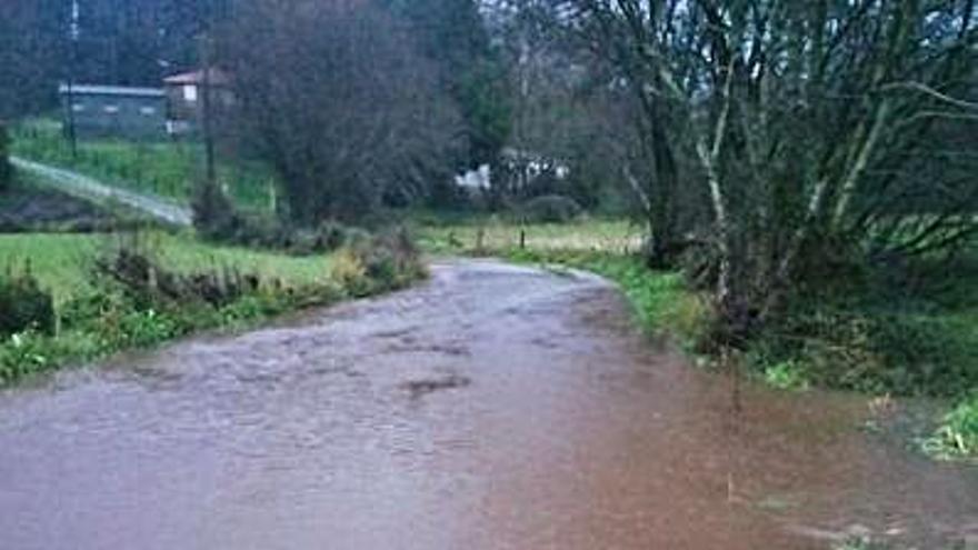 La pista anegada.