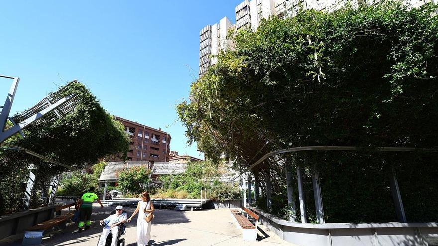 El verano más caluroso de la historia en Zaragoza reaviva el eterno debate sobre la 'dureza' de las plazas: ¿hay sombra suficiente?
