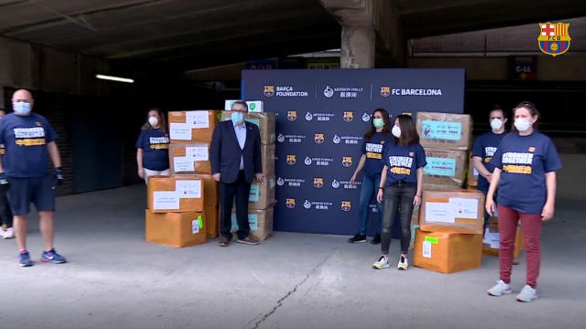 La Fundació Barça donará 50.000 mascarillas de uso médico