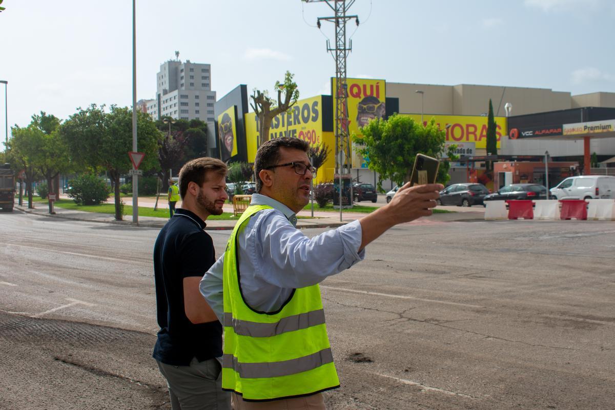 El alcalde Adsuara visita las obras