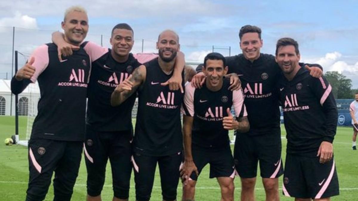 Messi y Mbappé ya se lucen en los entrenamientos del PSG