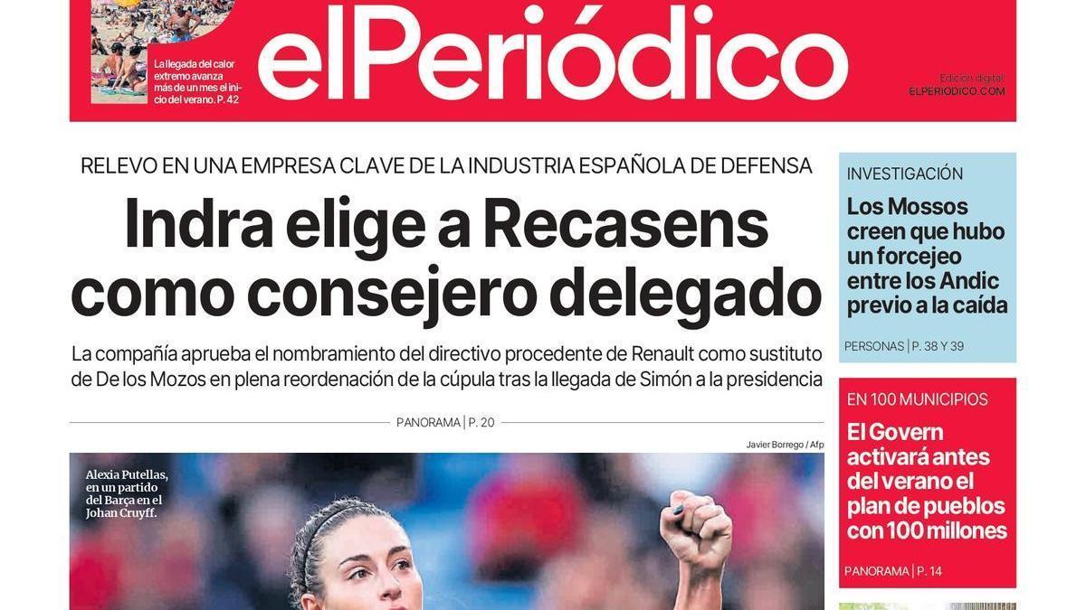 La portada de EL PERIÓDICO del 27 de mayo de 2026
