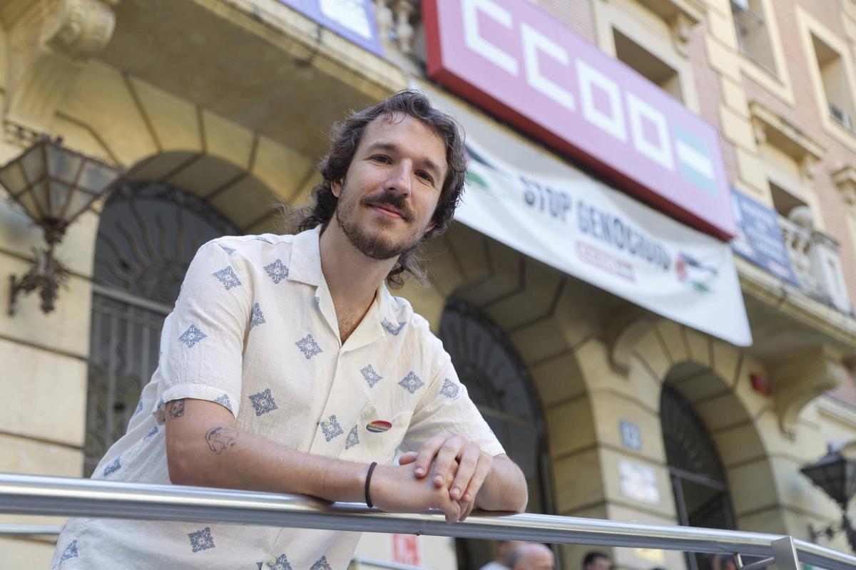 Juanjo Caballero, secretario de Juventud de CCOO en Córdoba.