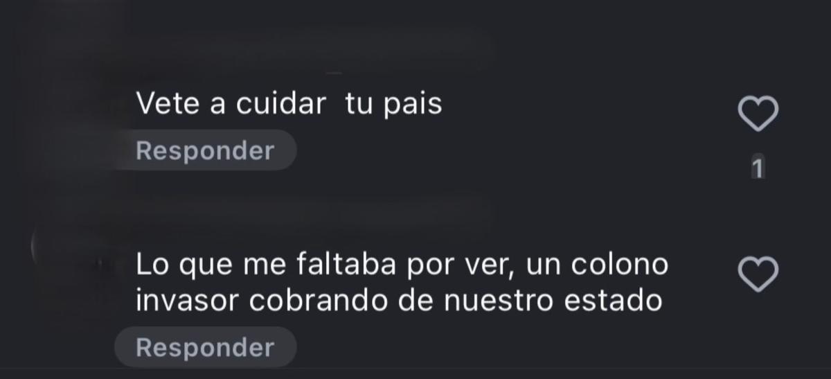 Algunos de los comentarios racistas contra el concejal del  Ayuntamiento de Arrecife Kevin Cortés..