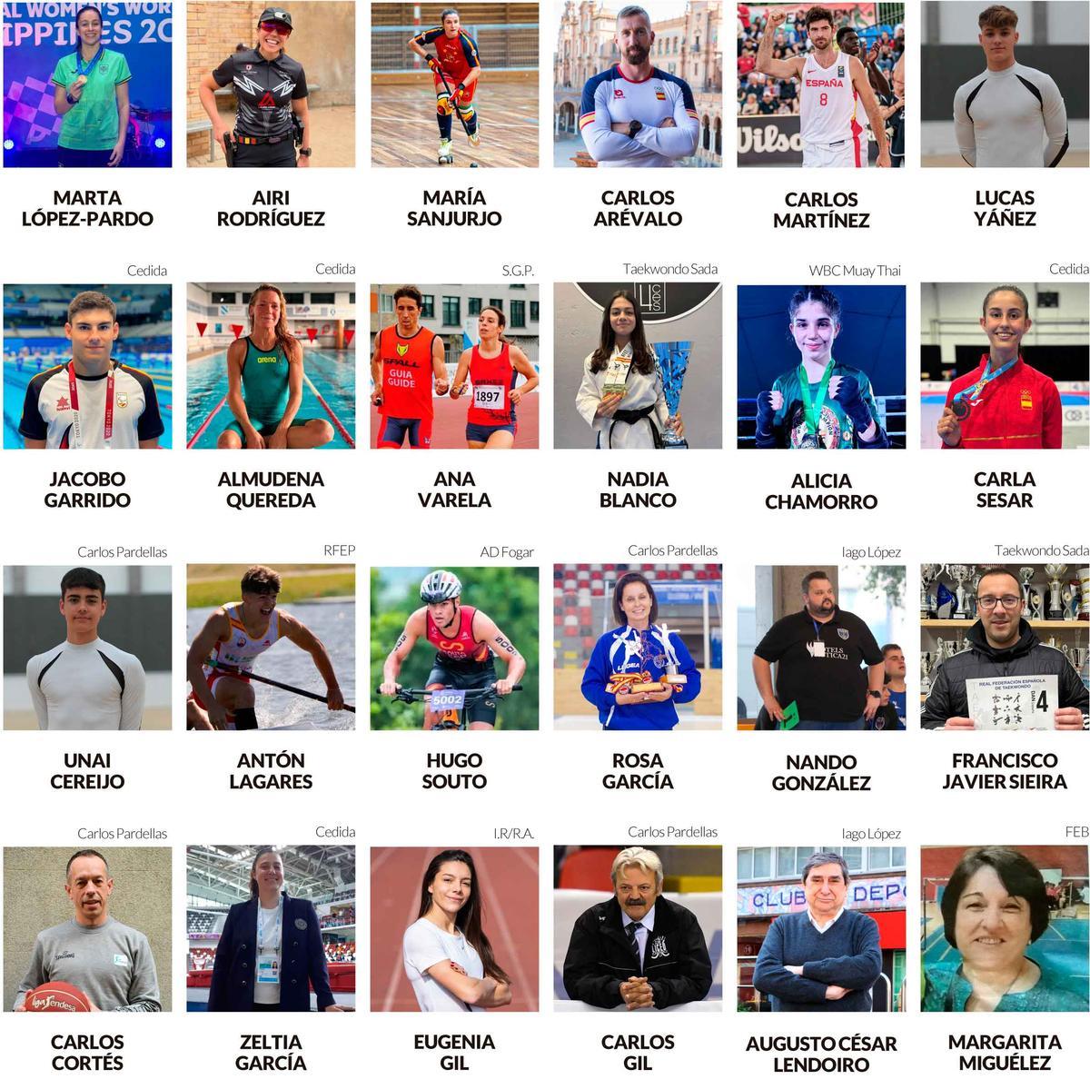Lista de nominados y premiados de la Gala del Deporte de A Coruña