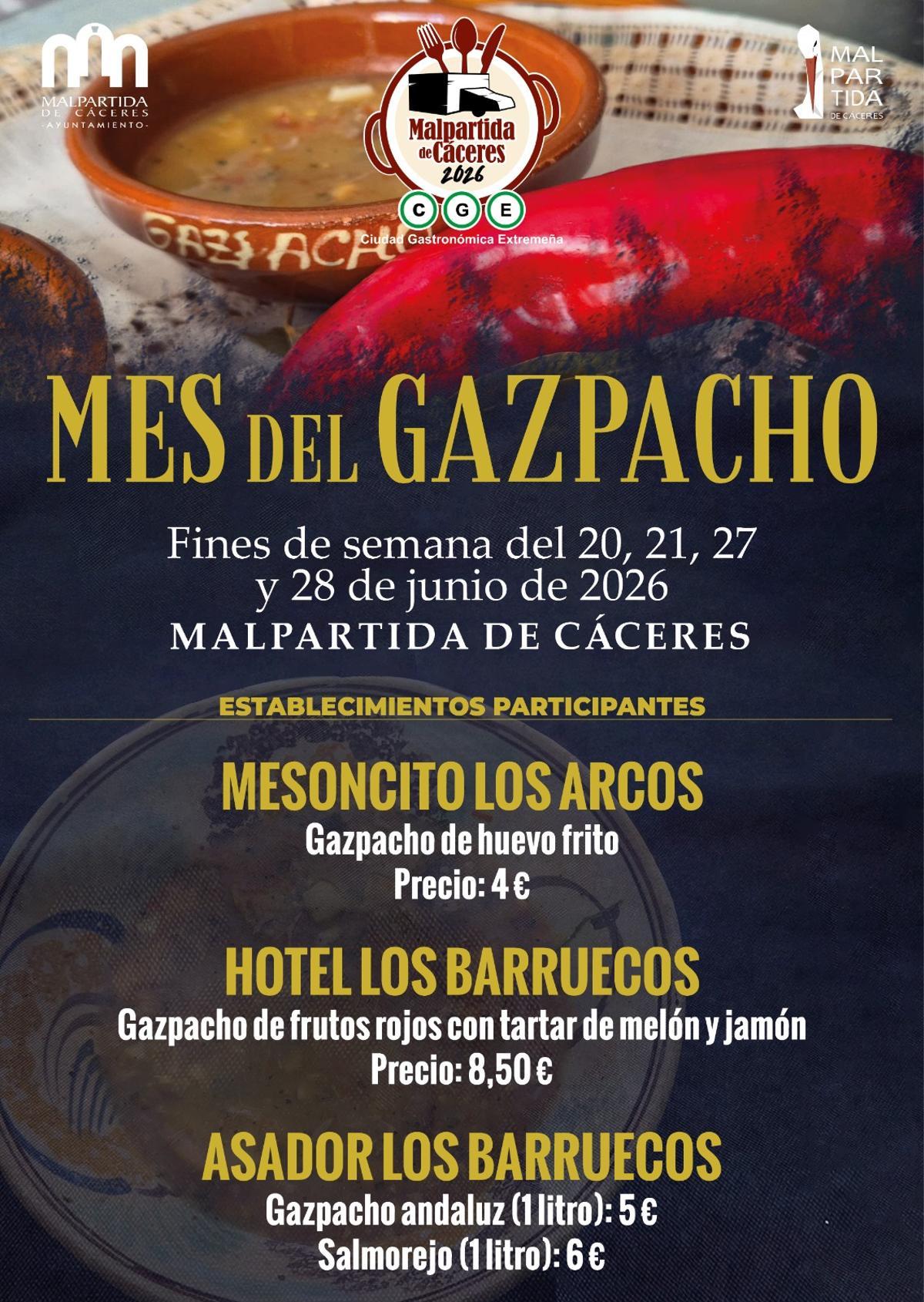Mes del gazpacho de Malpartida de Cáceres.