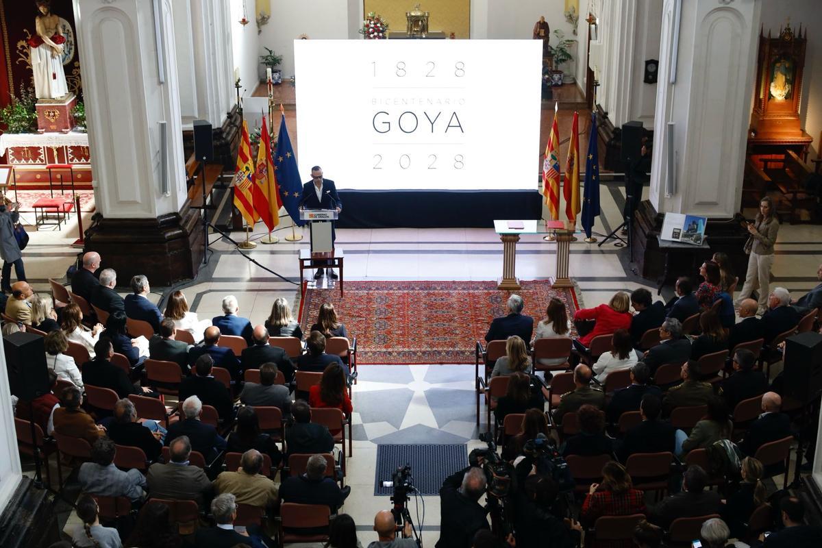 Presentación del plan director para conmemorar el bicentenario de la muerte de Goya.