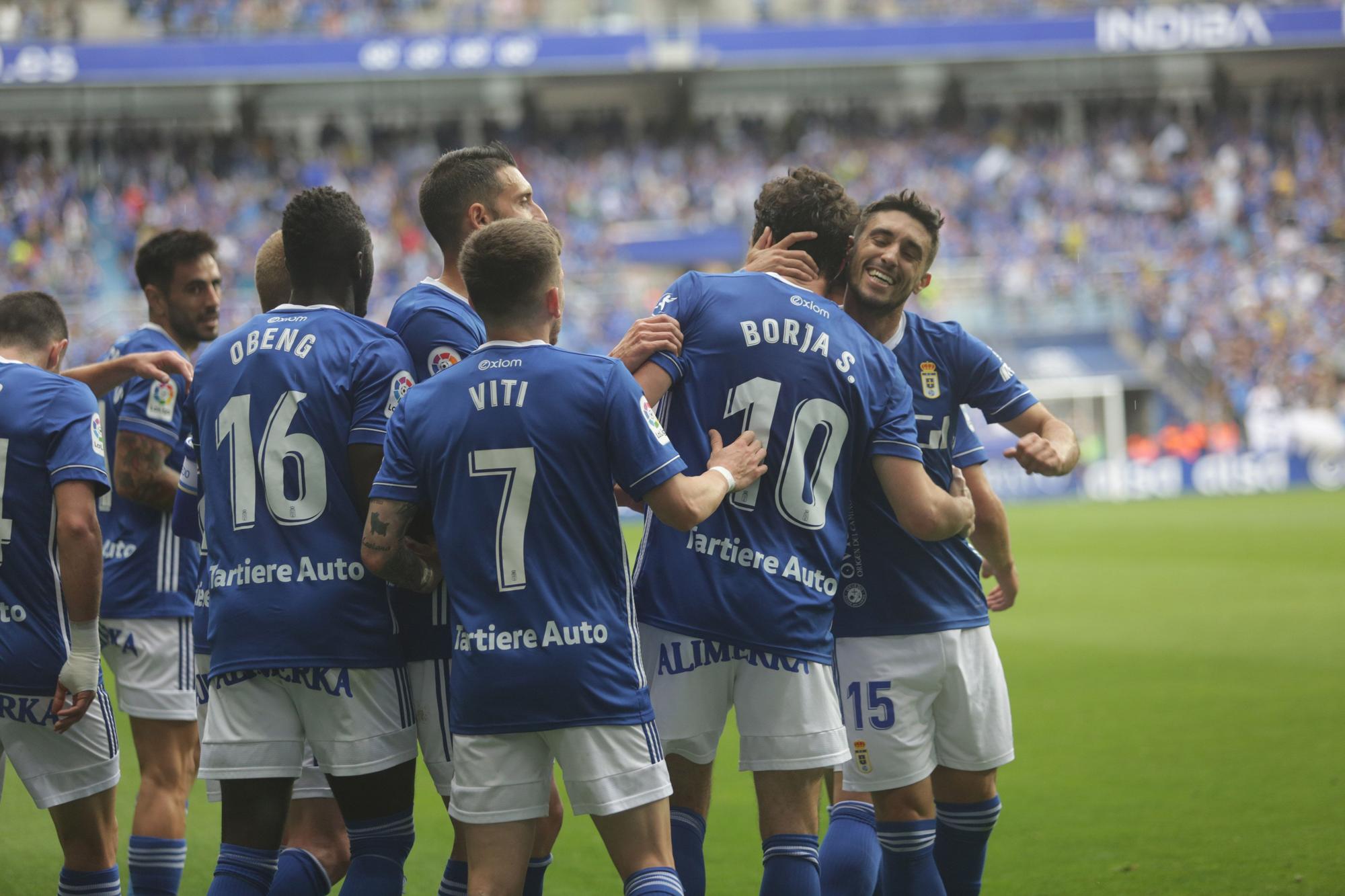 El partido del Oviedo ante el Ibiza, en imágenes