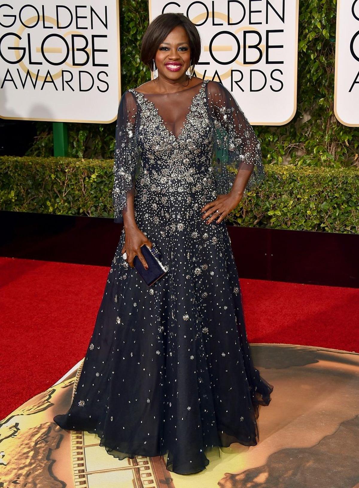 Globos de Oro 2016: Viola Davis de Marchesa